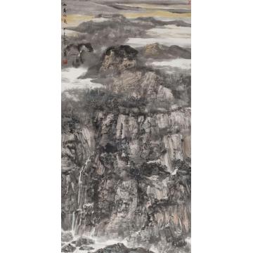 祁海峰国画山水山高水长字画之家