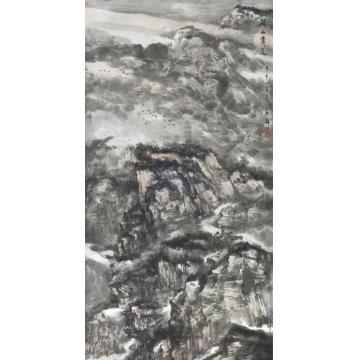 祁海峰国画山水秋山高远字画之家