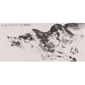 王久斌国画动物驰骋2字画之家