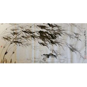 王久斌国画动物疾风2字画之家