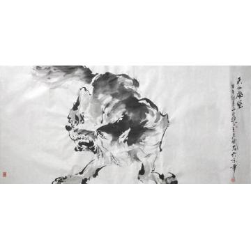 王久斌国画动物天山雄风字画之家