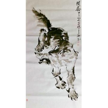 王久斌国画动物图腾2字画之家