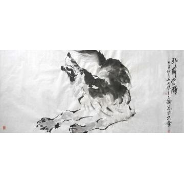 王久斌国画动物卧薪尝胆字画之家