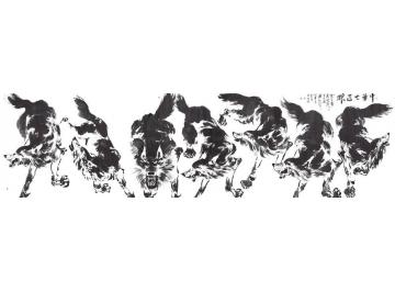 王久斌国画动物中华七匹狼1字画之家