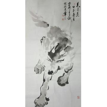 王久斌国画动物美之灵字画之家