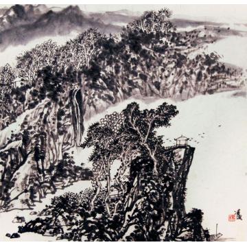 杨凌波国画山水山景001字画之家