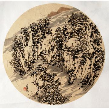 杨凌波国画山水山中即景002字画之家