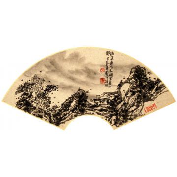 杨凌波国画山水山中幽居字画之家