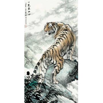 何业琦国画动物一览众山小字画之家