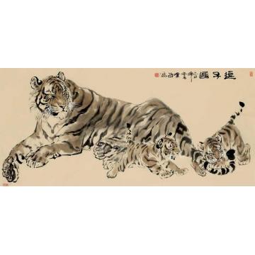 何业琦国画动物逗子图字画之家
