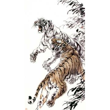 何业琦国画动物出击图字画之家