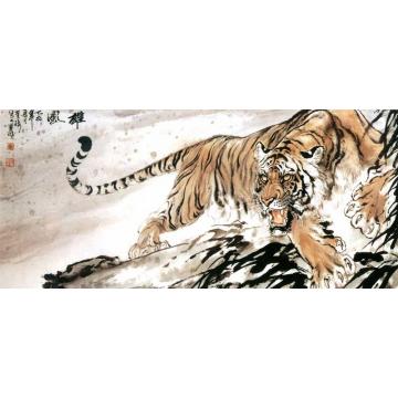 何业琦国画动物雄风字画之家