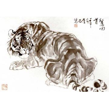 何业琦国画动物惊回首字画之家