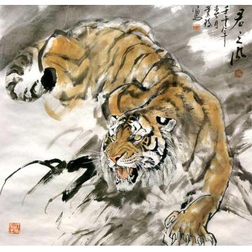何业琦国画动物君之风字画之家