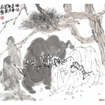 王志坚国画动物伴侣字画之家
