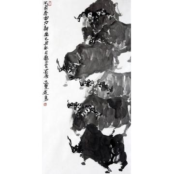 王志坚国画动物不负春雷力耕急字画之家