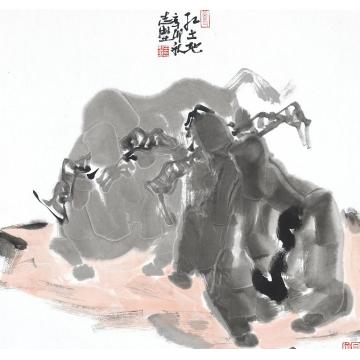 王志坚国画动物红土地字画之家