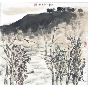 王志坚国画山水牧歌（2）字画之家