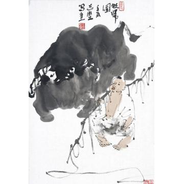 王志坚国画动物牧归图（2）字画之家