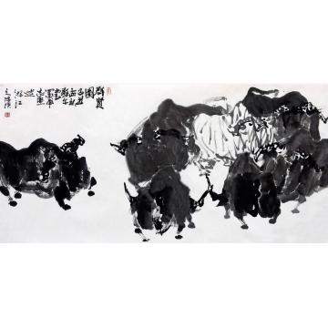 王志坚国画动物群贤图字画之家