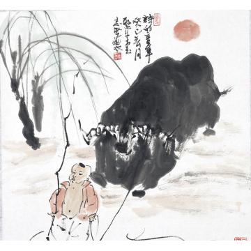 王志坚国画动物诗的童年字画之家