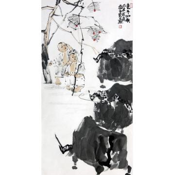 王志坚国画动物童年如歌字画之家