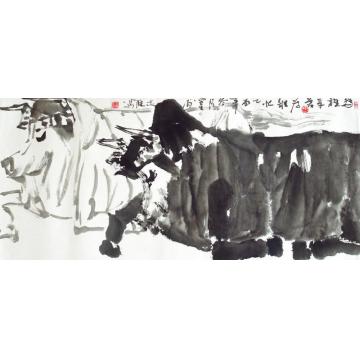 王志坚国画动物为谁受苦为谁忙字画之家