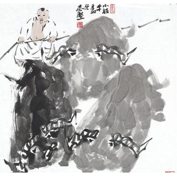 王志坚国画动物小放牛字画之家
