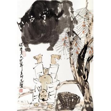 王志坚国画动物欣赏大世界字画之家