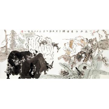 王志坚国画动物一息尚存书要读字画之家