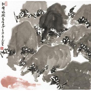 王志坚国画动物引领风骚字画之家