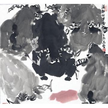 王志坚国画动物涌动的早春字画之家