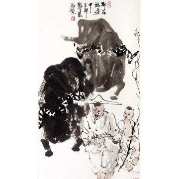 王志坚国画动物在旅途中字画之家
