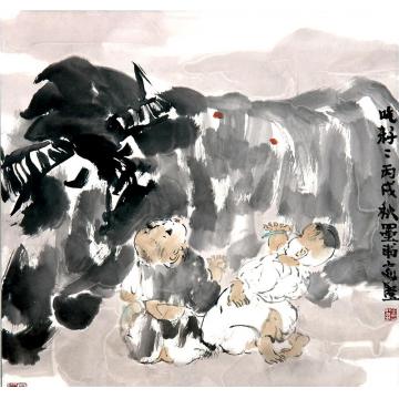 王志坚国画动物2006年东莞画展画牛图（4）字画之家