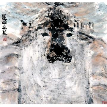 王志坚国画动物2006年东莞画展画牛图（5）字画之家