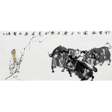 王志坚国画动物守望家园字画之家