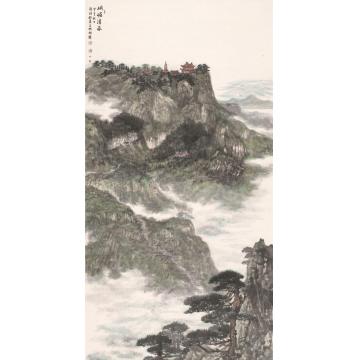 彭利铭国画山水峨眉清岚字画之家