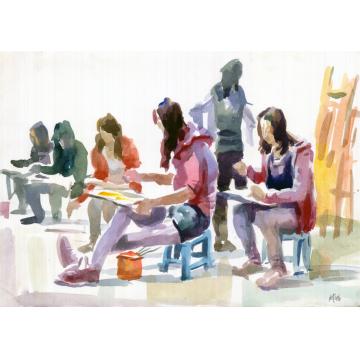 付子龙国画人物画室字画之家