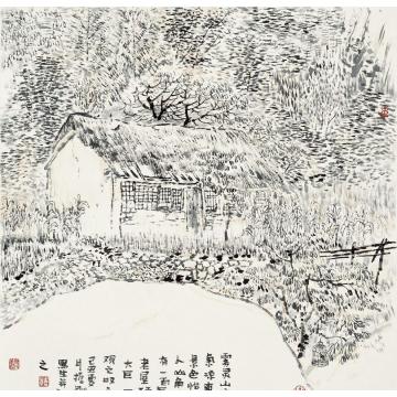 韩振刚油画风景雾灵山写生之一字画之家