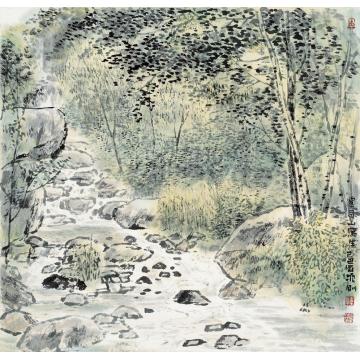韩振刚油画风景雾灵山写生之三字画之家