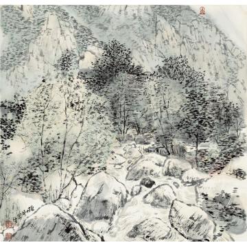 韩振刚油画风景雾灵山写生字画之家