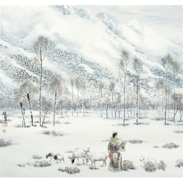 韩振刚国画人物牧字画之家