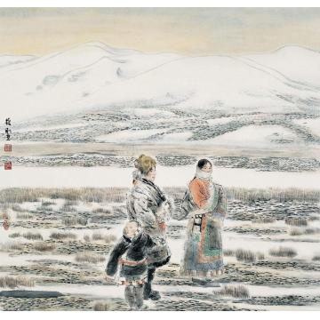 韩振刚国画人物甘加雪原字画之家