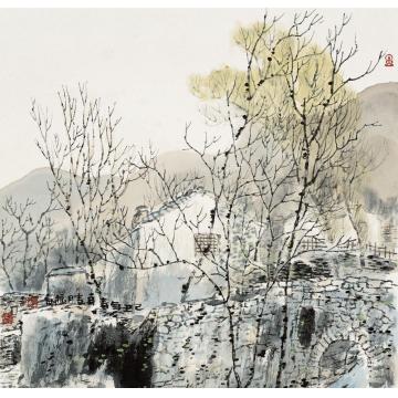 韩振刚油画风景山村小景字画之家