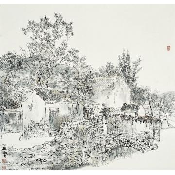 韩振刚油画风景马兰村写生字画之家