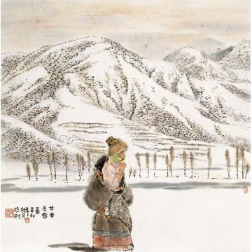 韩振刚国画人物山水系列018字画之家