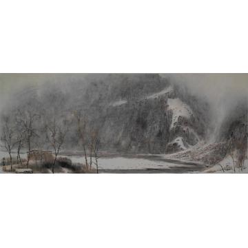 韩振刚油画风景十渡六合冬雪字画之家