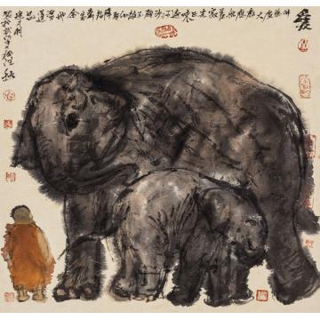 寇月朋国画动物爱字画之家