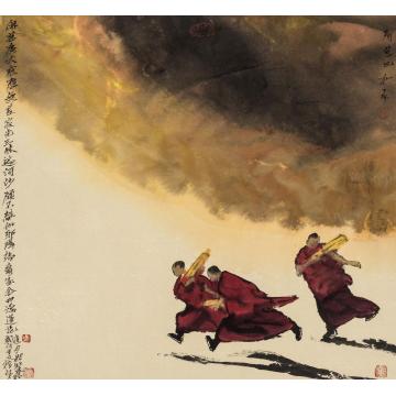 寇月朋国画人物佛风2字画之家