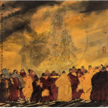寇月朋国画人物灵化4字画之家